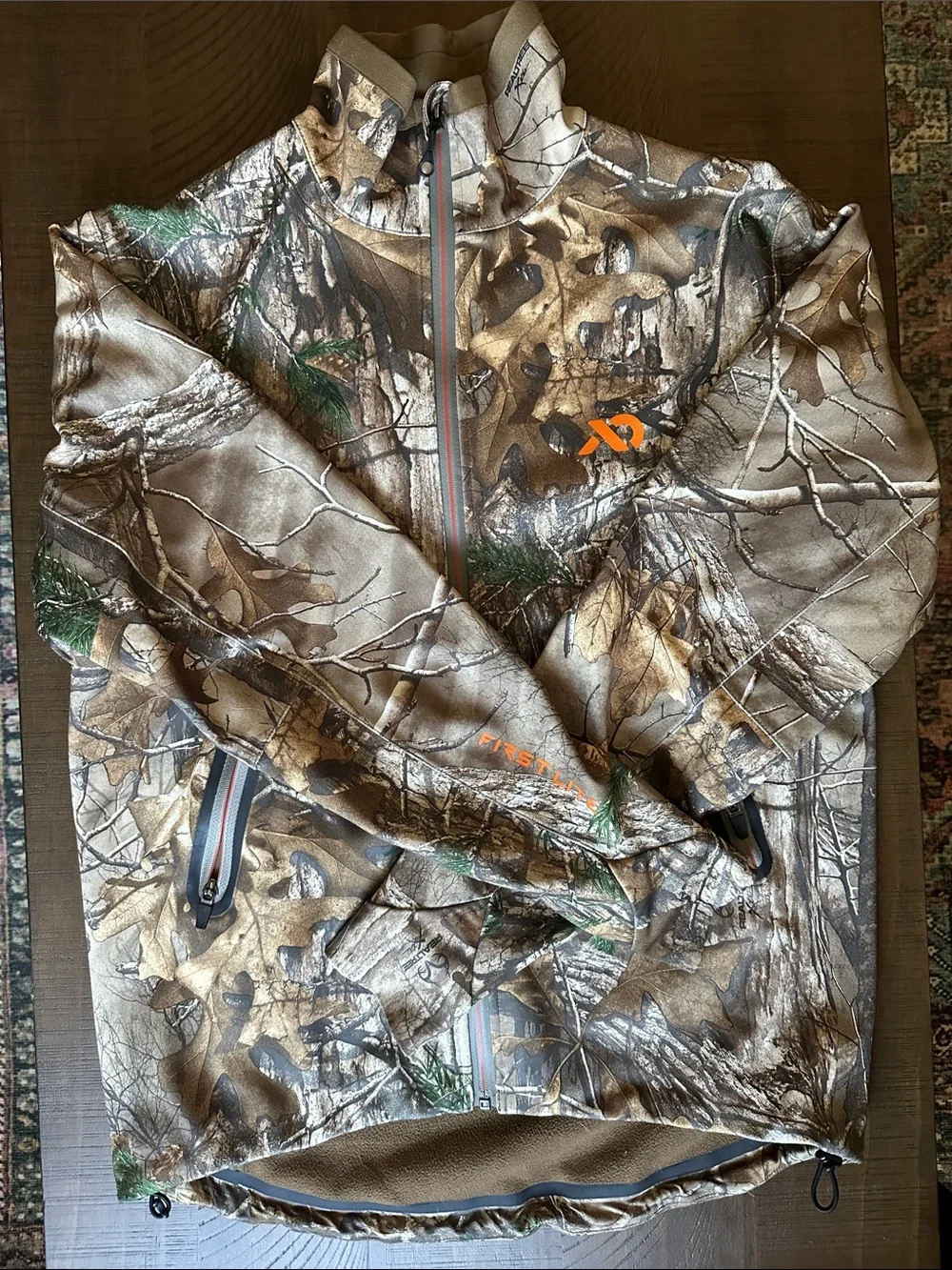 First Lite Realtree Camo Quarter-Zip softshell size S